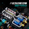 재고 있음 10621 1:8 MOC 기술 원격 제어 Supercar 빌딩 블록 레이싱 벽돌 모델 장난감 소년 크리스마스 선물 세트 3