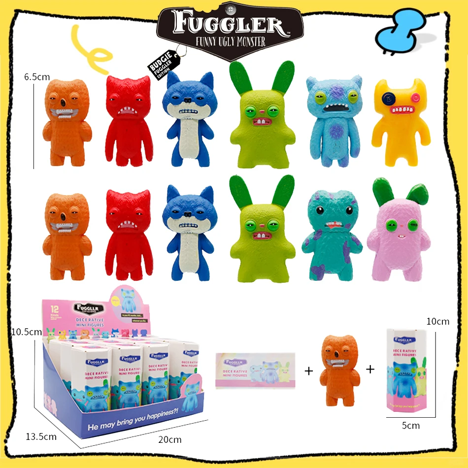 

Оригинальная фигурка Fuggler, игрушки, слепая коробка, забавные уродливые зубные монстры, Fugglers, фигурка, Коллекционная модель, куклы, подарок для детей