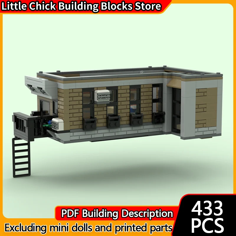 

City Street View Model MOC Building Bricks Complex Apartment Floor Modular Technology Children Holiday Gifts Assemble Toys Suit