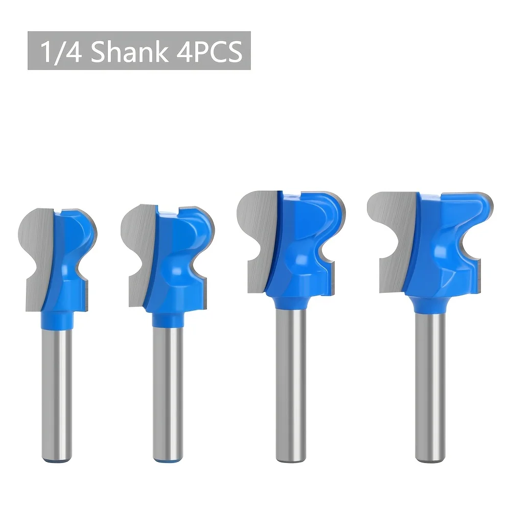 

Набор фрез для ногтей с двойной дугой и хвостовиком 6,35 мм, фреза для прорезывания дверей ящика шкафа, фрезерные головки для обрезки краев деревообработки
