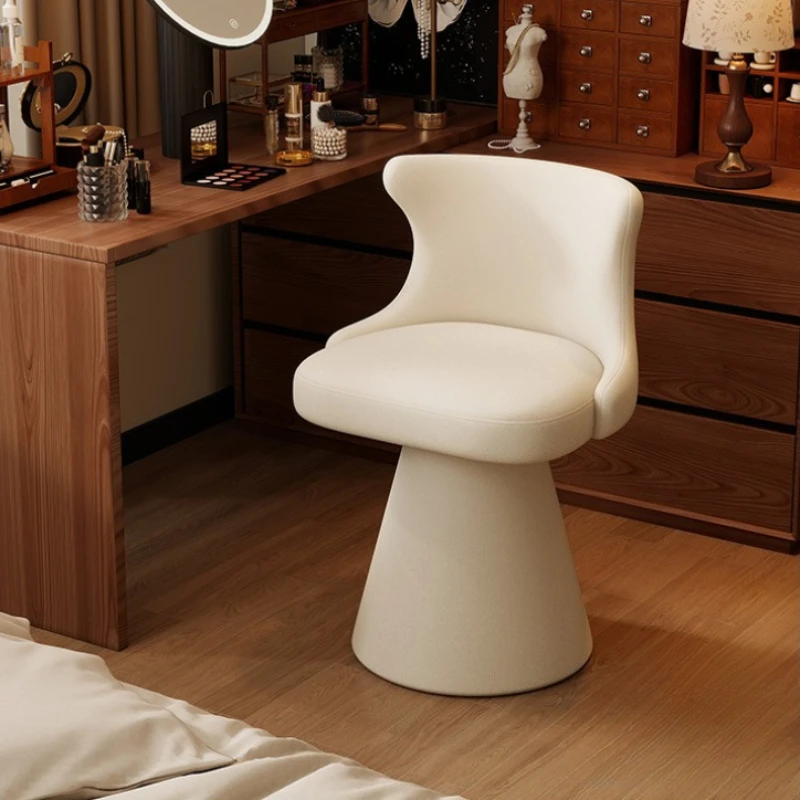 LTT Bedroom Walk-in Closet Premium Dressing Table Chair with a Rotating Light Luxury Italian Backrest