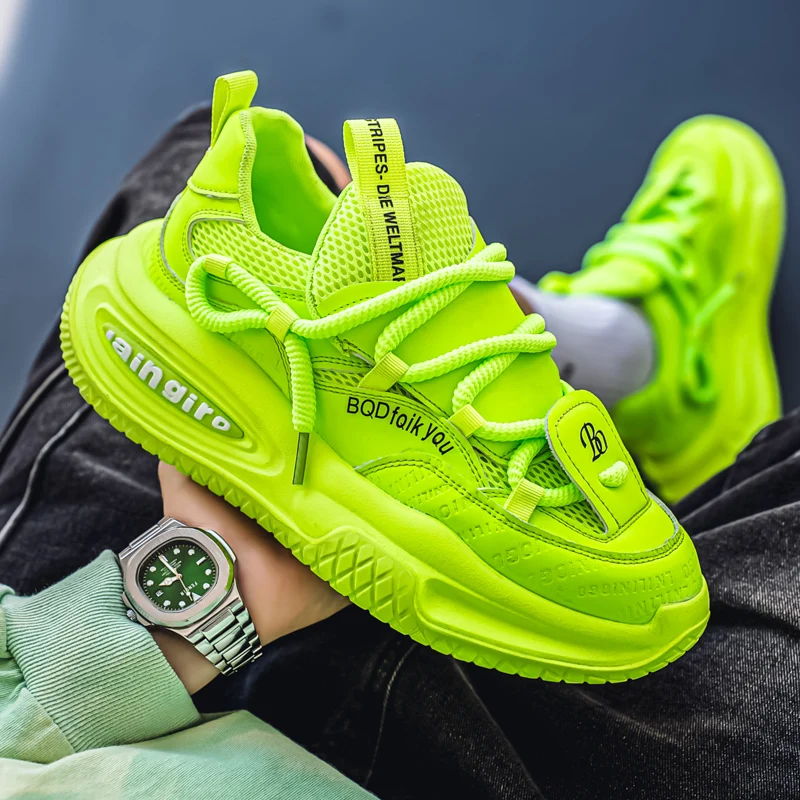 

Нишевая модная повседневная спортивная мужская обувь с низким берцем на толстой подошве, новинка 2025 года, увеличивающая рост, дышащая обувь высокого качества