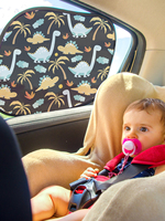 2PK Cartoon Car Window Sunshade UV Protection PVC Electrostatic Film Side Window Sunshade