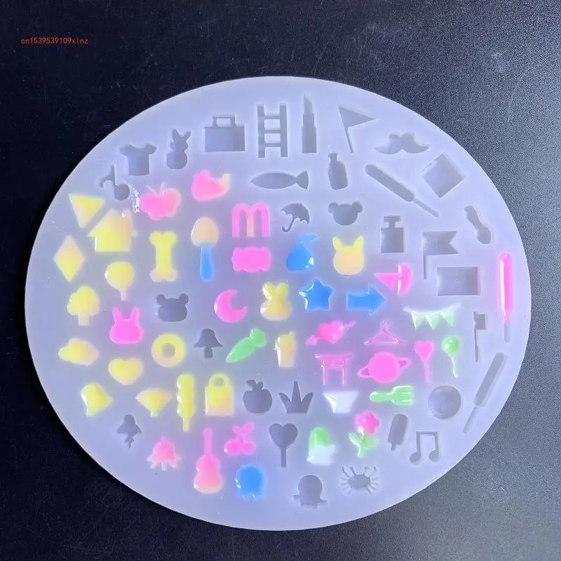 

DIY Filler Various Symbols Silicone Mold DIY Keychain Pendant Mould