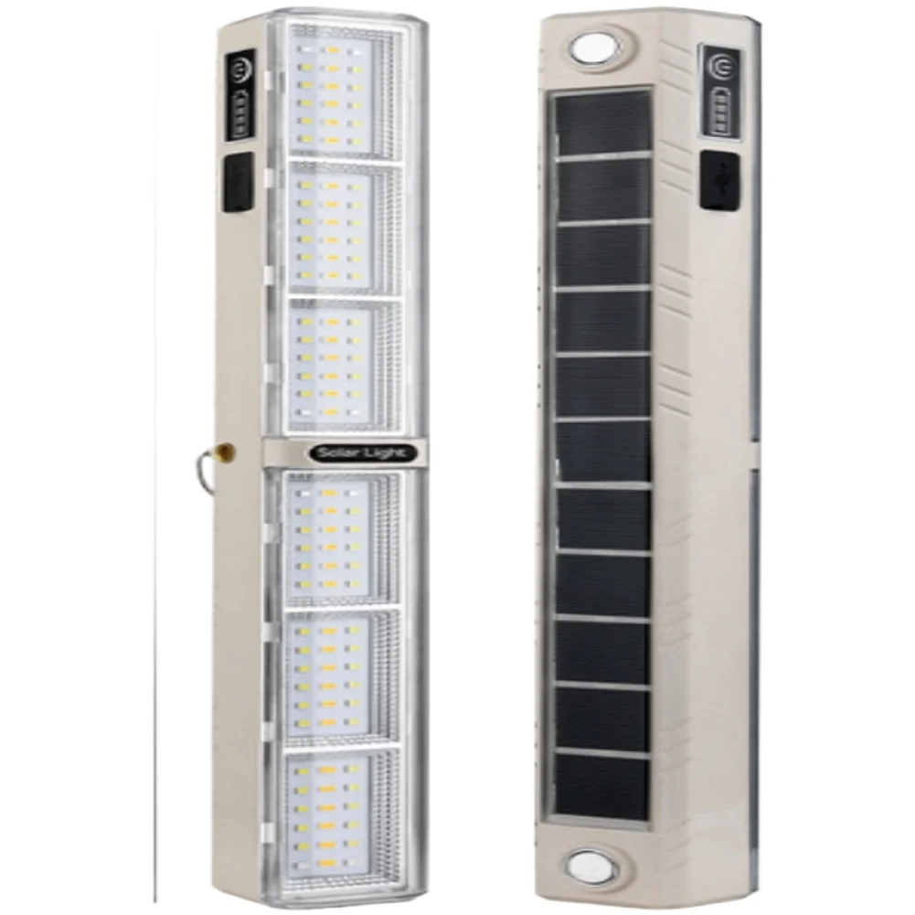 2000mAh 4000mAh Rechargeable Camping Light with Solar USB C Charging and Six Brightness Settings for Outdoor Use