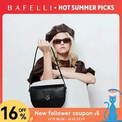 Bafelli Frauen neue Luxus Echt leder Mode Cross body Katzen taschen weibliche lässige stilvolle Sattel Schulter Geldbörse Marke