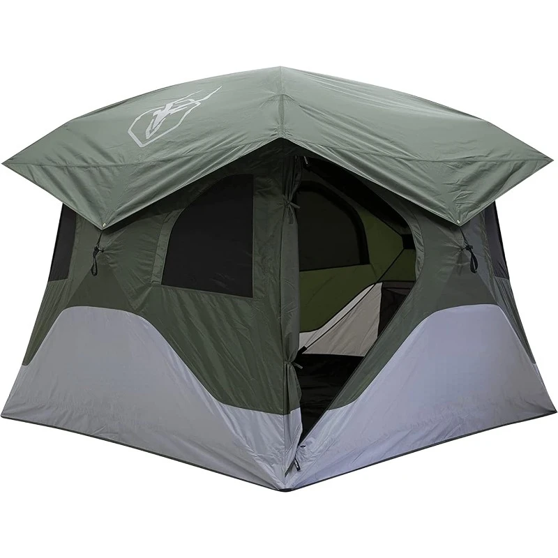 

Tents™ T4 Hub Tent, Easy 90 Second Set-Up, Waterproof, UV Resistant, Removable Floor, Ample Storage Options, 4-Person