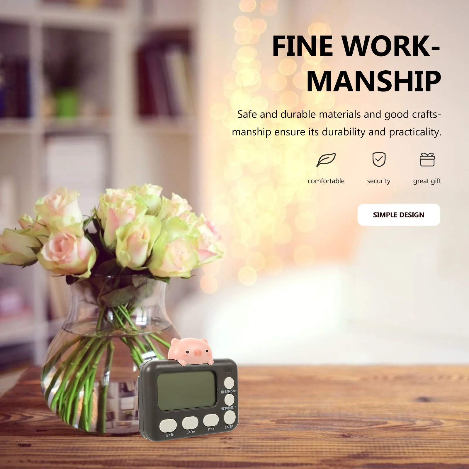 Sturdy Digital For Kids Kitchen Study Baking Cooking Exam Student Magnetic Electronic Device Lightweight Compact Space-Saving