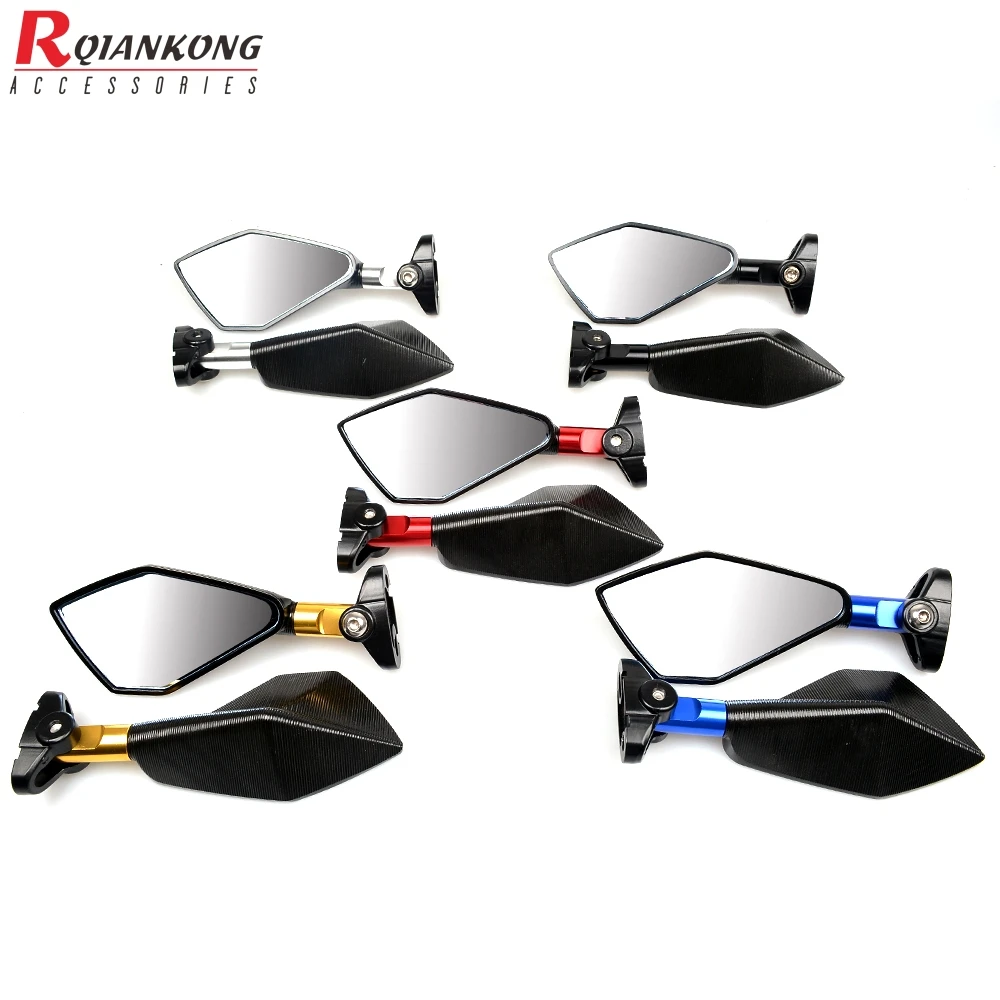 Universal Aluminum motorcycle Mirror Moto Rearview Side Blue Glass MirrorFor HONDA CBR929RR CBR954RR CB1000R CBR 1000 929 954 RR