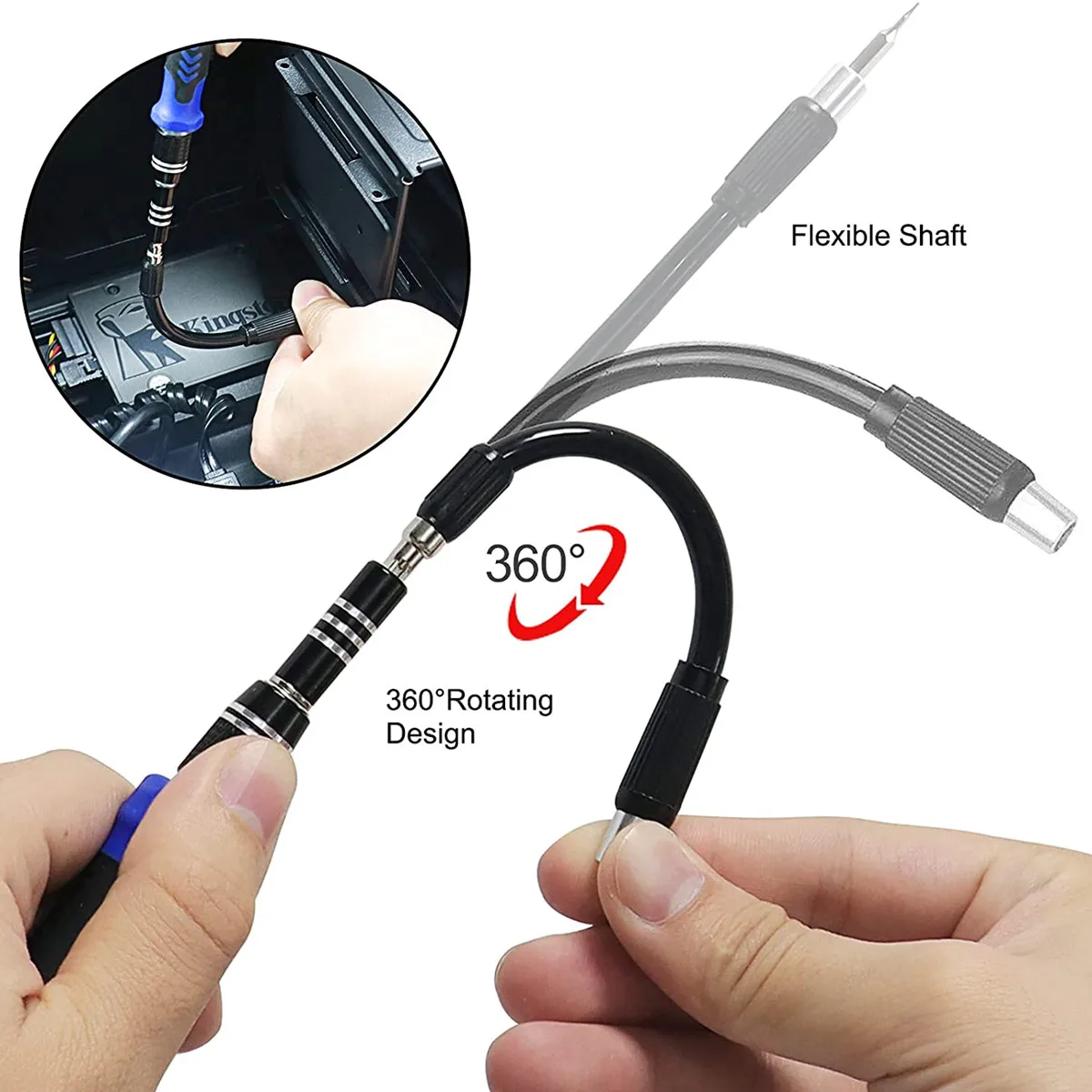 138 في 1 طقم مفك برغي المغناطيسي مفك براغي نجمية بت عدة الحفر Multitool آيفون شاومي PC إصلاح طقم أدوات يدوية #3