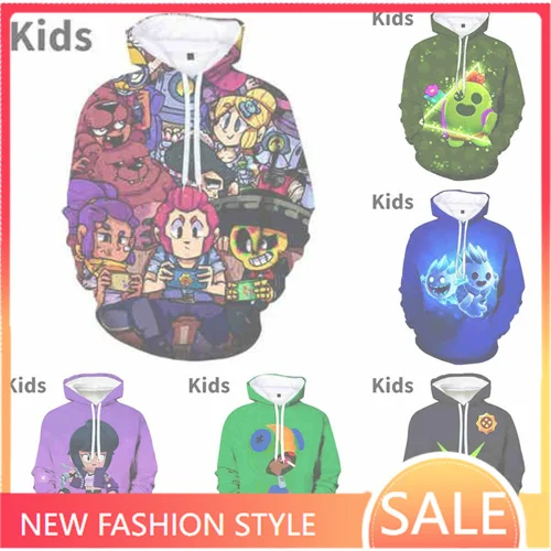 Hoodies Boys 8 To 19 Years Kids Sweatshirts Anime Figures and Star-Hero Game Cartoon Winter Tops Baby Game 3D Girls Clothes 