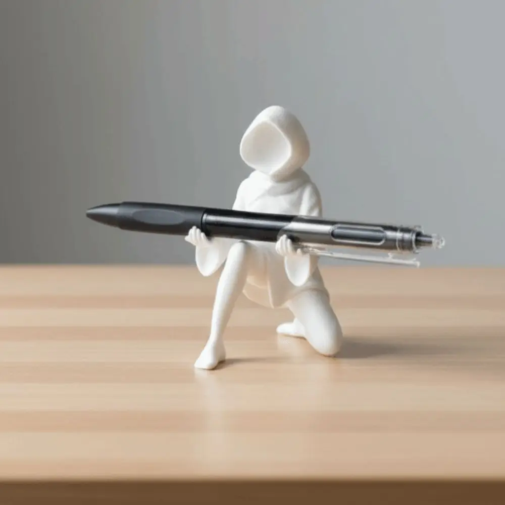 PLA Ghost Pen Holder Eco-friendly Handmade Witch Pencil Stand Durable Waterproof Anime Desk Figure Desktop Setup