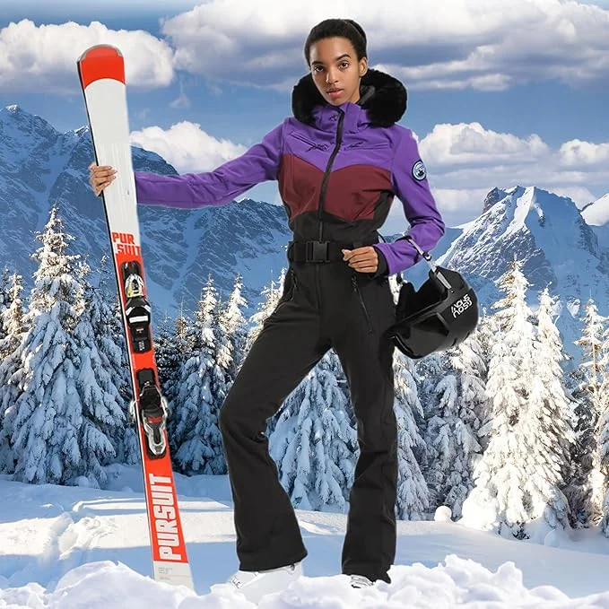 GSOU SCHNEE Einteiliger Skianzug Frauen Verdickung Snowboard Weibliche Overalls Winter Winddicht Wasserdicht Atmungsaktive Kleidung Skifahren – Detail 29