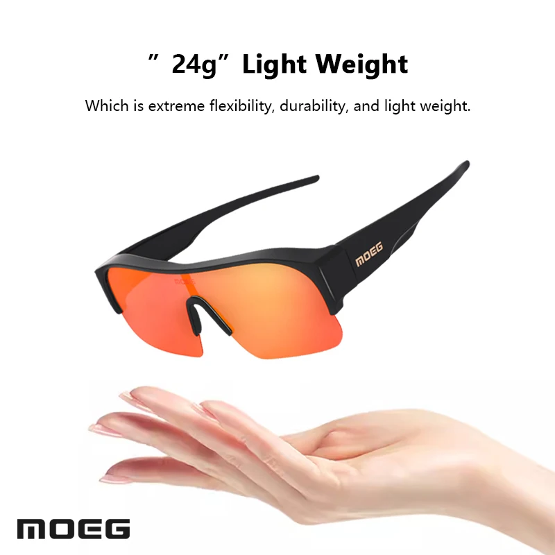 Mcycle MOEG New Arrival Outdoor Sport Fit Over Glasses Cycling Discoloration Lenses Glasses Bicycle Goggles