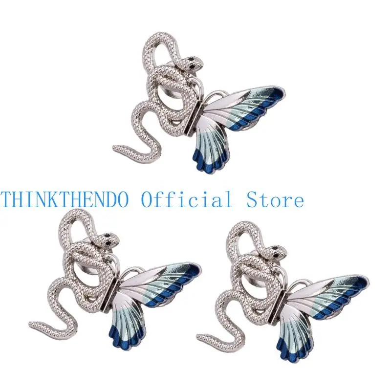 

39bb 3pcs Snake Butterfly Pint для женщин.