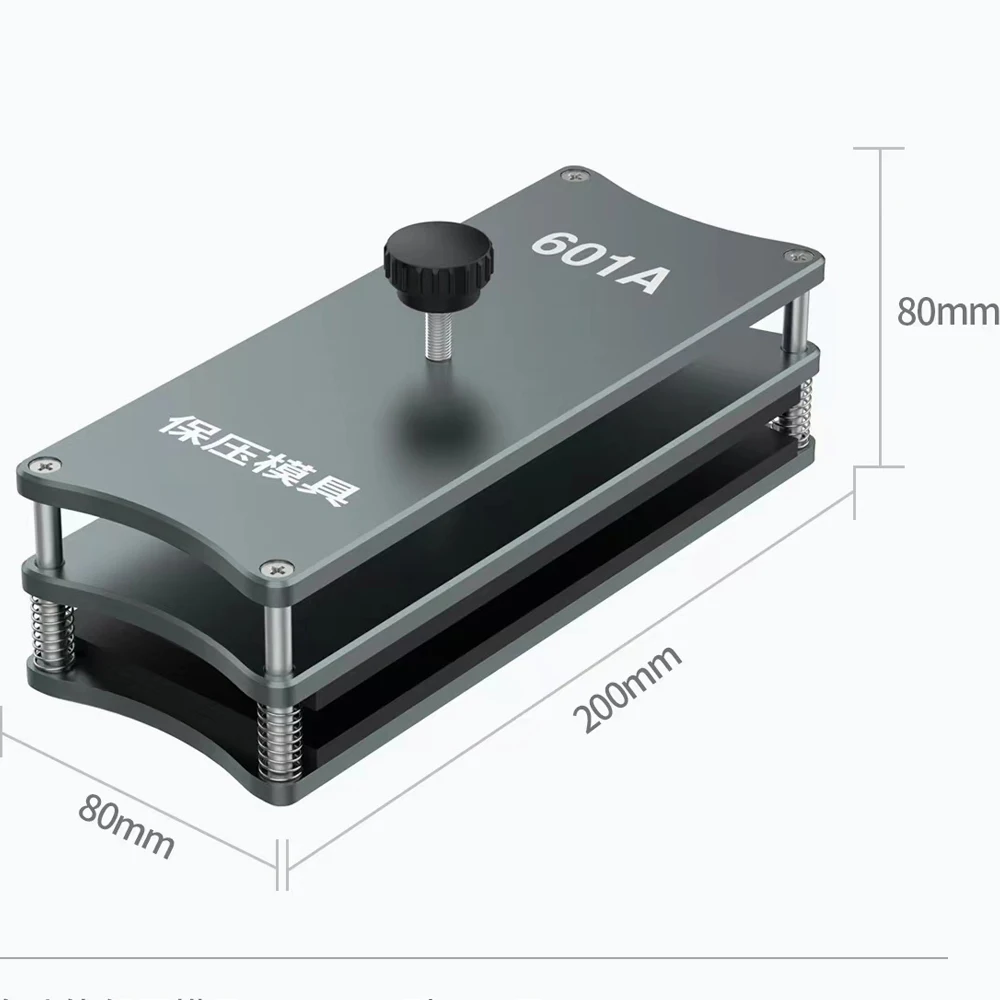 Uyue 601a universal pressão de estratificação posicionamento molde para iphone samsung vidro traseiro quadro médio compatível todos os celulares
