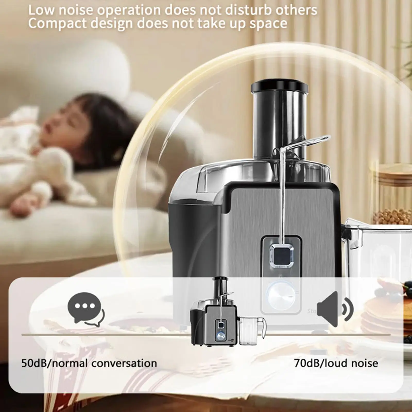 

Juicer Machine EU Plug 400W 1L Juice Extractor for Vegetables Fruits Orange