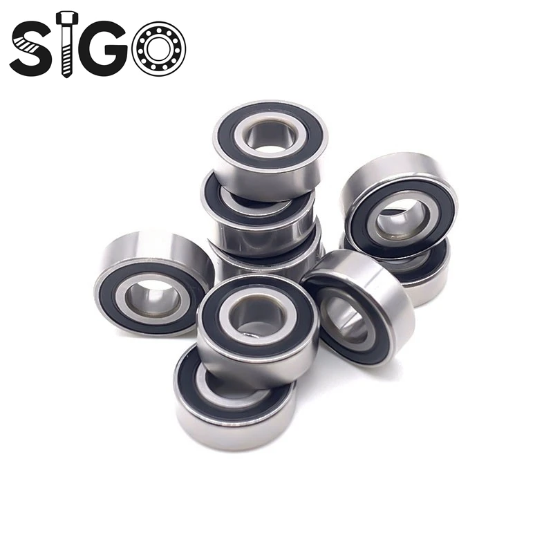 10PCS MR125RS 5X12X4 Mm Bearing  ABEC-7 Hobby Electric RC Car Truck MR125 RS 2RS Ball Bearings MR125-2RS Black Sealed