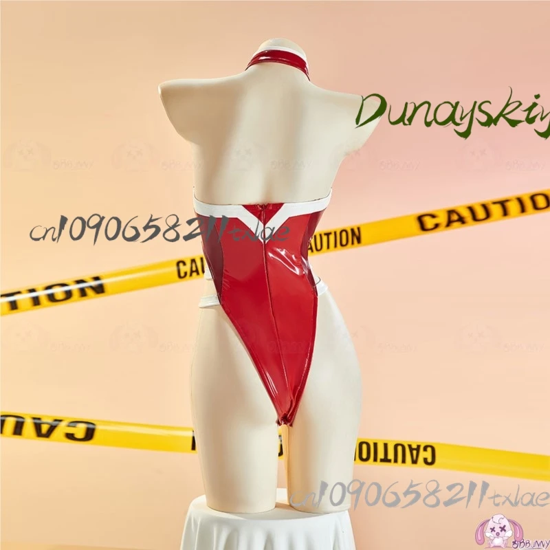 Darling In The Franxx Zero Two Red Leather Bodysuit Cosplay Costume Full Set Backless Teddies Baby Dress Porn Underwear Sexy﻿