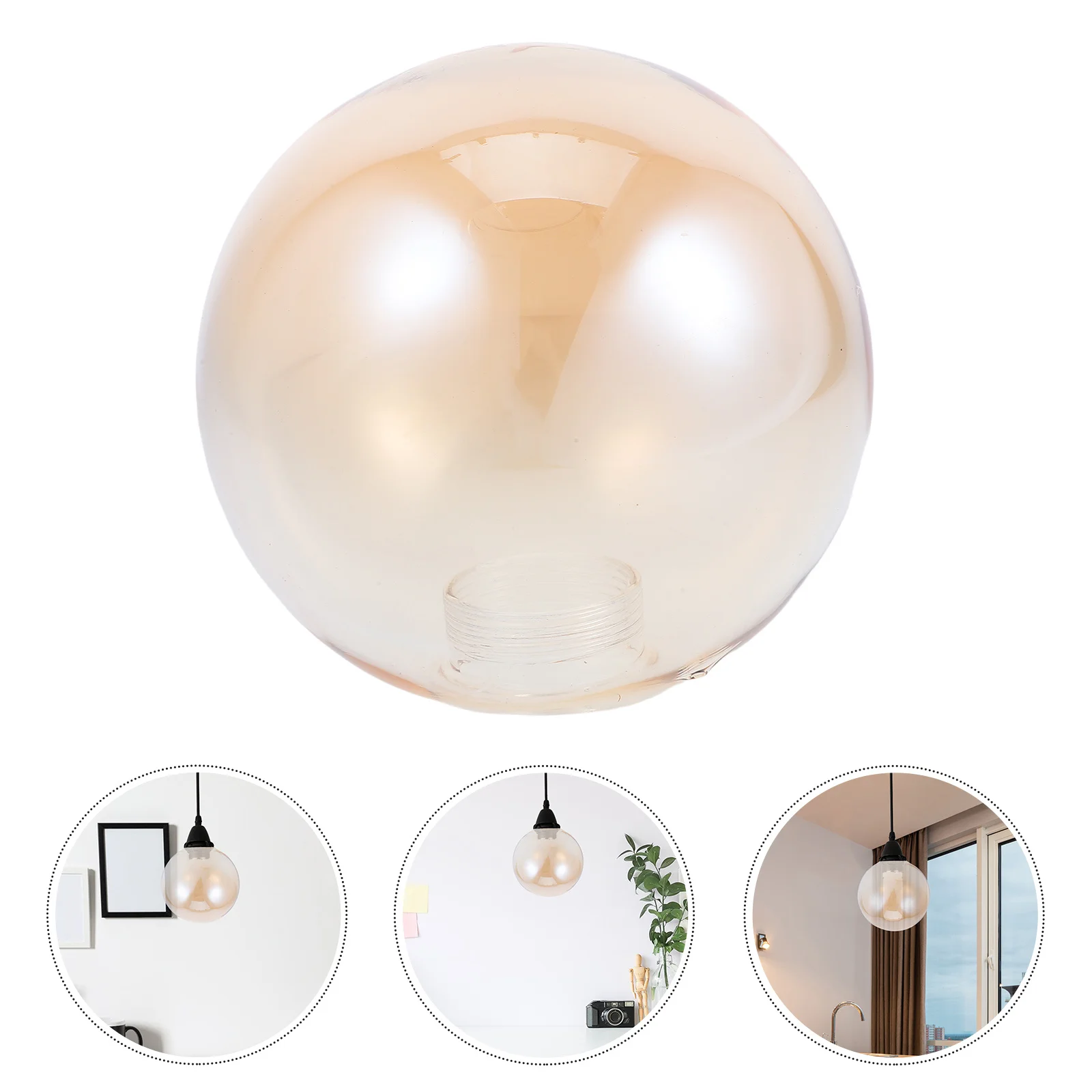 

Glass Globes for Light Fixtures Pendant Shade Clear Shades Lights Replacement Lantern