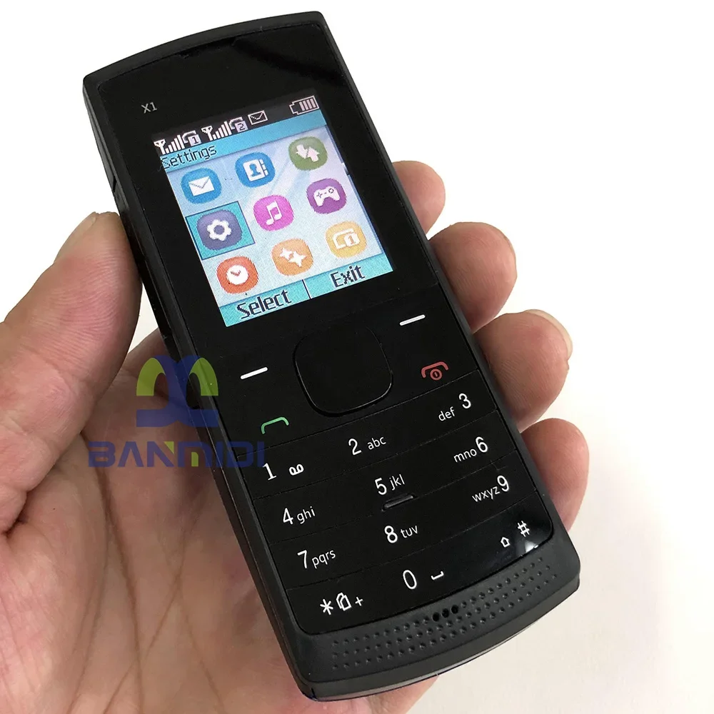 هاتف محمول أصلي X1 X1-01 2G GSM 900/1800 ثنائي الشريحة هاتف محمول غير مقفول بدون شبكة في أمريكا الشمالية وأستراليا.