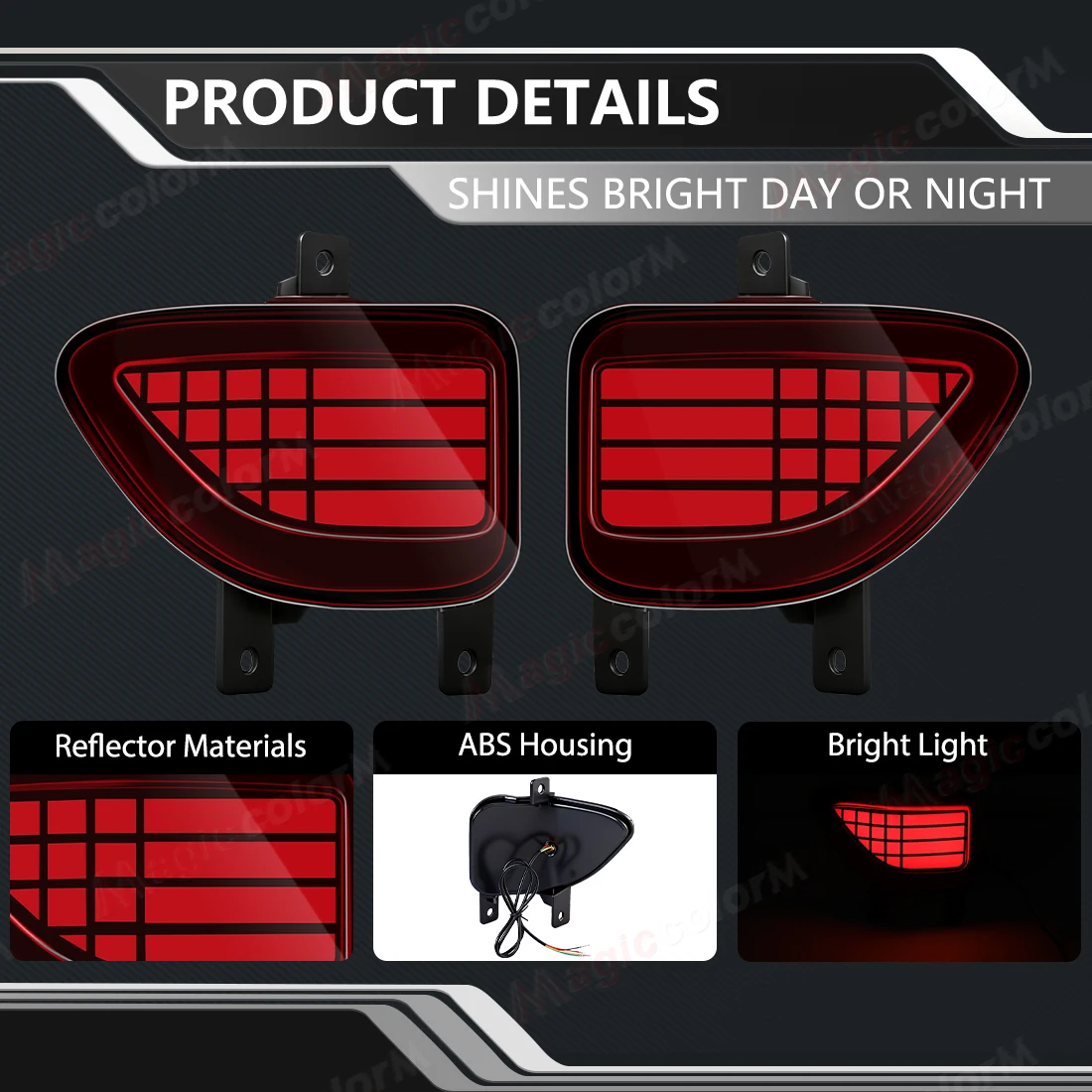 Rear Bumper Reflector Lights For Toyota RAV4 2005 2006 2007 2008 2009 2010 2011 2012 Driving Brake Flowing Turn Signal Lamps view 3