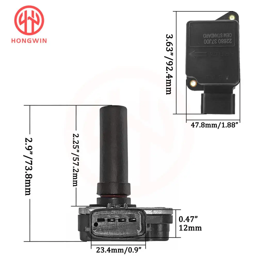 Sensor de flujo de aire masivo para Nissan Patrol GQ Y60 TB42E, 2268037J00 22680-37J00 AFH70-05, motor de gasolina de 4,2 L, 1992-1997