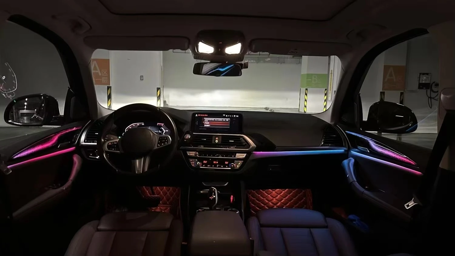 Upgrade 256 Colors Symphony Car Interior Ambient Lighting for BMW X3 X4 G01 G02 2018-2024 Atmosphere Trim Accessories