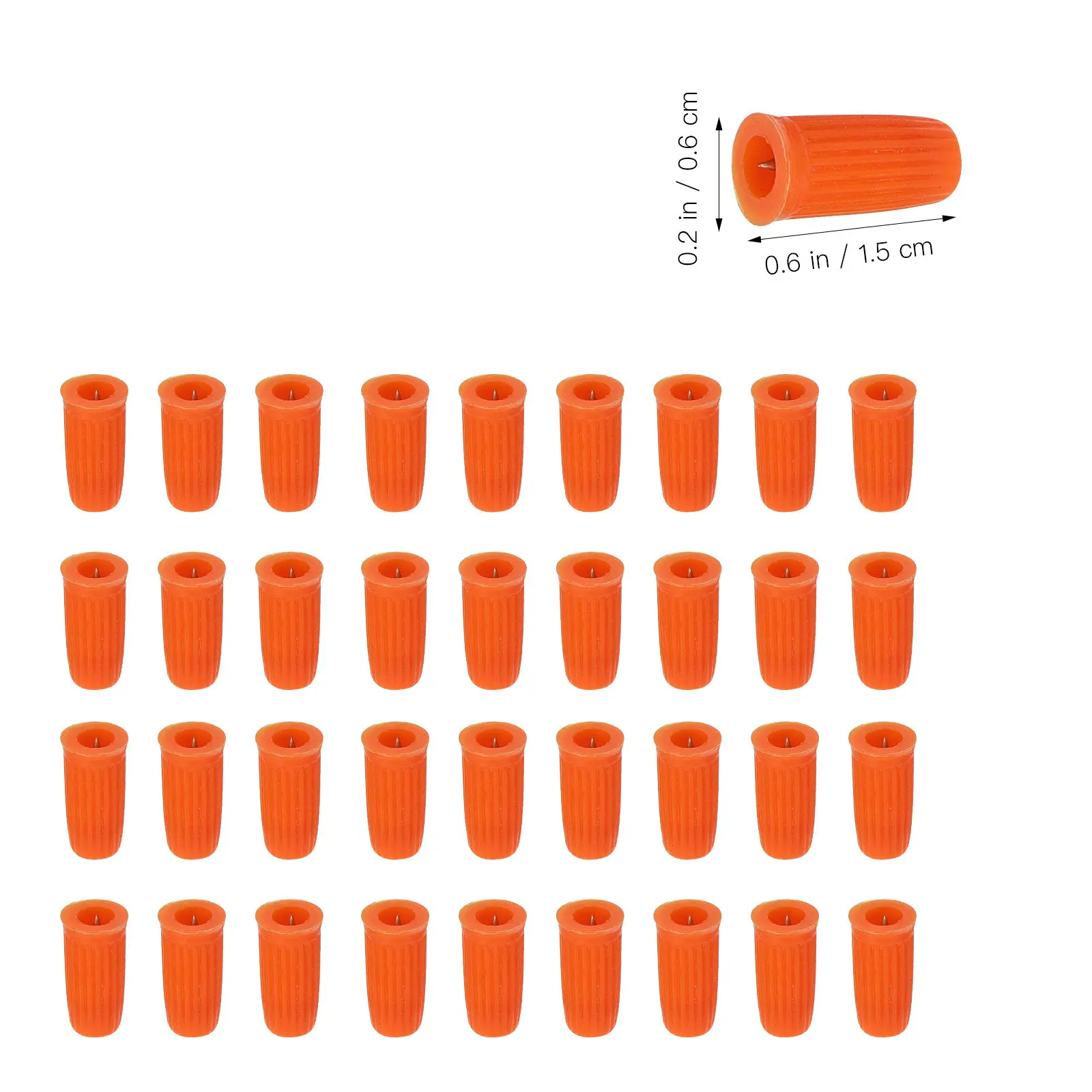 100Pcs Eyelash Glue Bottle Nozzle Caps Replacement Heads with Glue Bottle Pin for Blocked Mouth Swap Tool