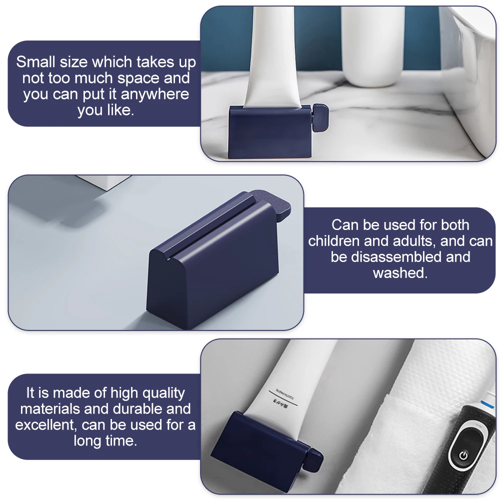 

Automatic Toothpaste Small Durable Abs Manual Roller For Bathroom Home Use Tube Manual Toothpaste Roller Accessory