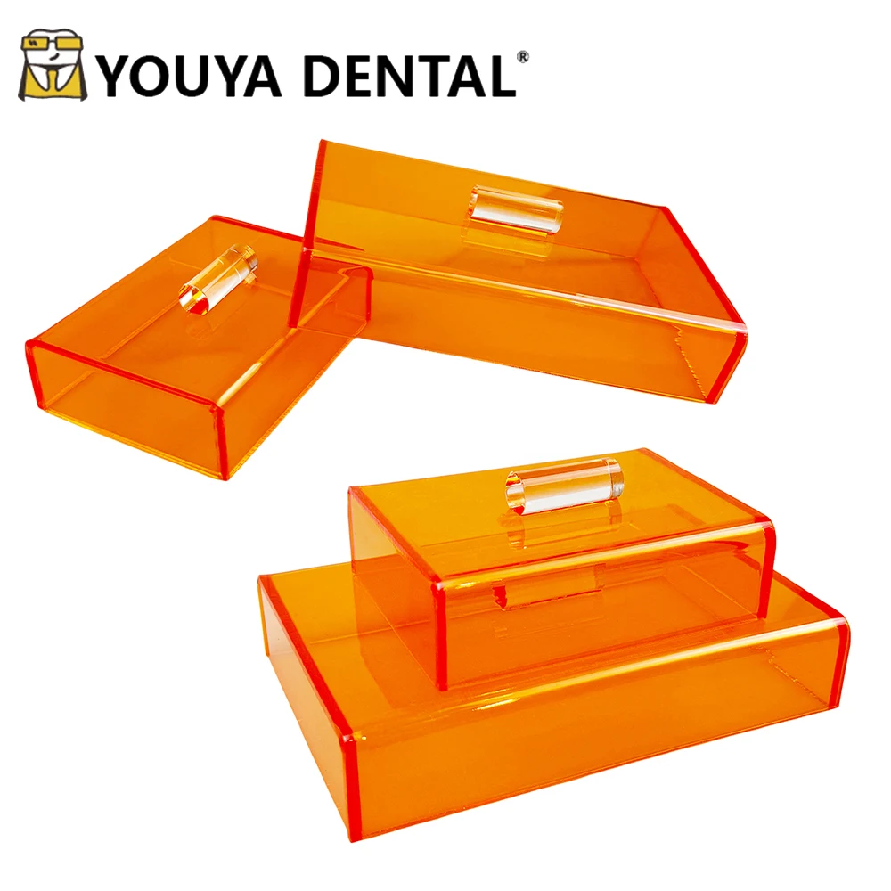 

1 шт., коробка для затенения из смолы, светостойкий эстетический защитный чехол для полости рта, чехол для хранения стоматологии, материал из смолы для стоматологической лаборатории