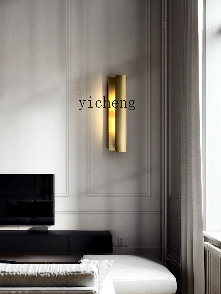 Zk Post-Modern Light Luxury Wall Lamp Living Room Entrance Home Photo Painting Wall Lamp Bathroom Copper Mirror Front Lamp