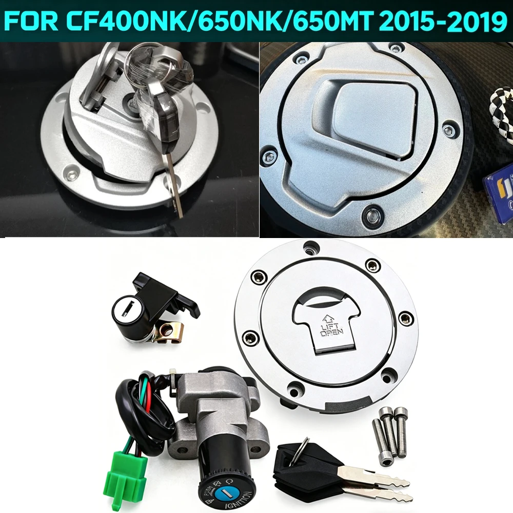 

Fuel Gas Cap Ignition Switch Seat Lock with Key For CFMOTO CF400NK CF 400 NK CF400 400NK CF650 NK 650 MT 650MT 2015-2019