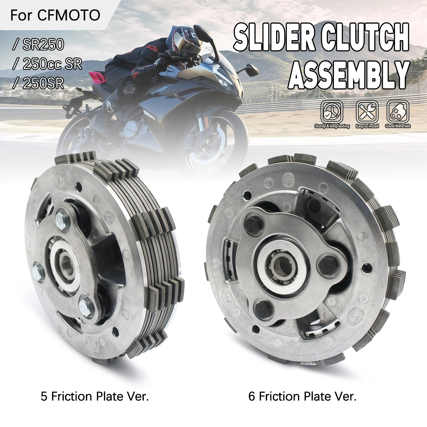 

Slipper Clutch Plate For CFMOTO SR250 250cc SR 250SR Motorcycle Enigne Accessories Sliding Clutch Drum Assembly