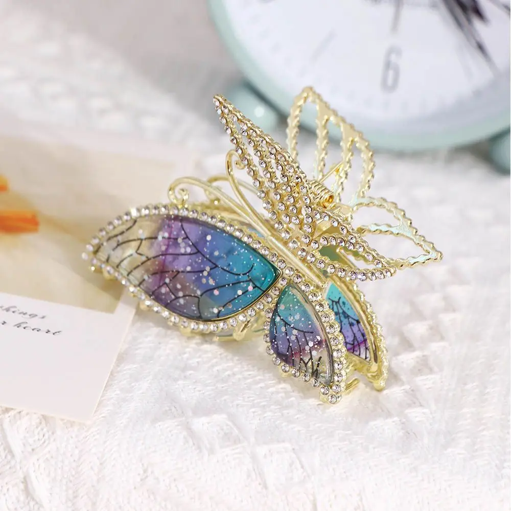 

Fashion Jewelry Girls Barrettes Women Headwear Exquisite Metal Butterfly Hair Claw Hair Accessories Hair Clips Delicate Hairpin