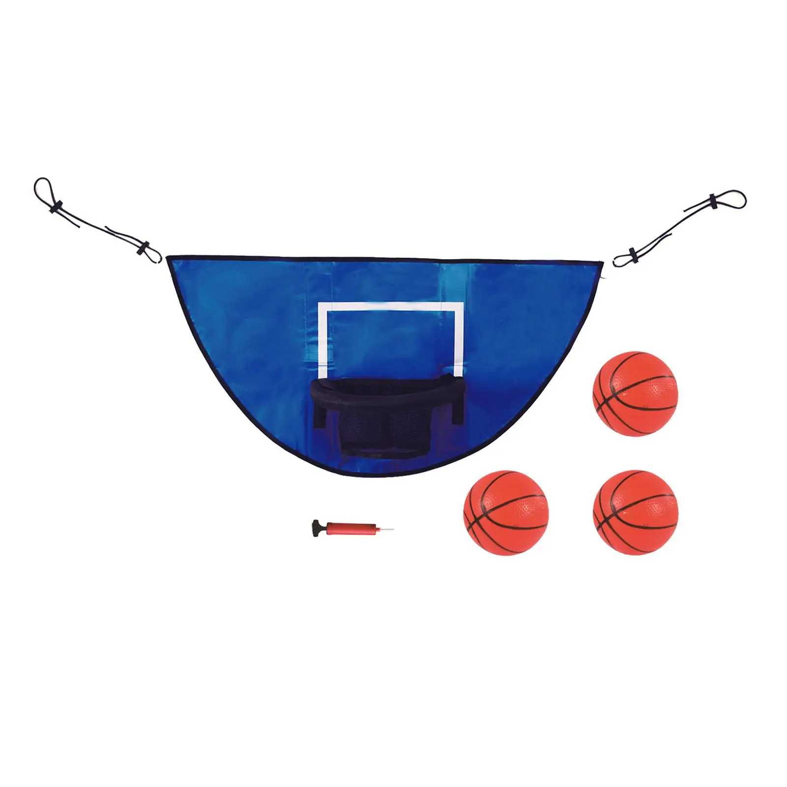 

Mini Trampoline Basketball Hoop for Outdoor with Mini Basketballs Kids Trampoline Attachment Accessory Basketball Rack