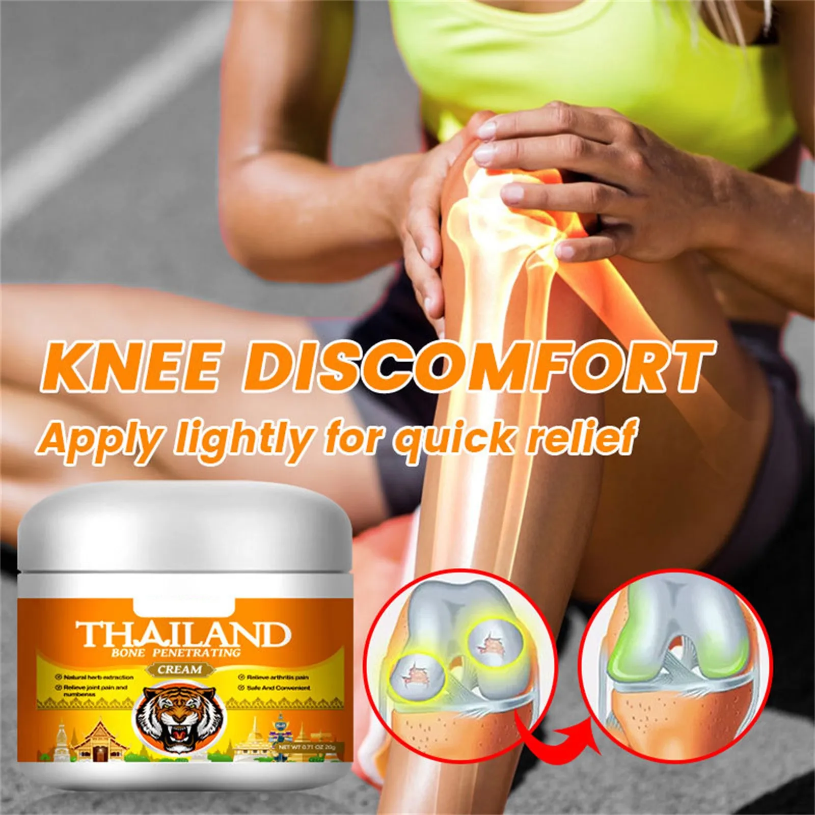 2024 New Joint Pain Ointment, Paste For Relief Reduce Swelling Muscle Soreness Paste Knee Ointment Soothes Feet Knees