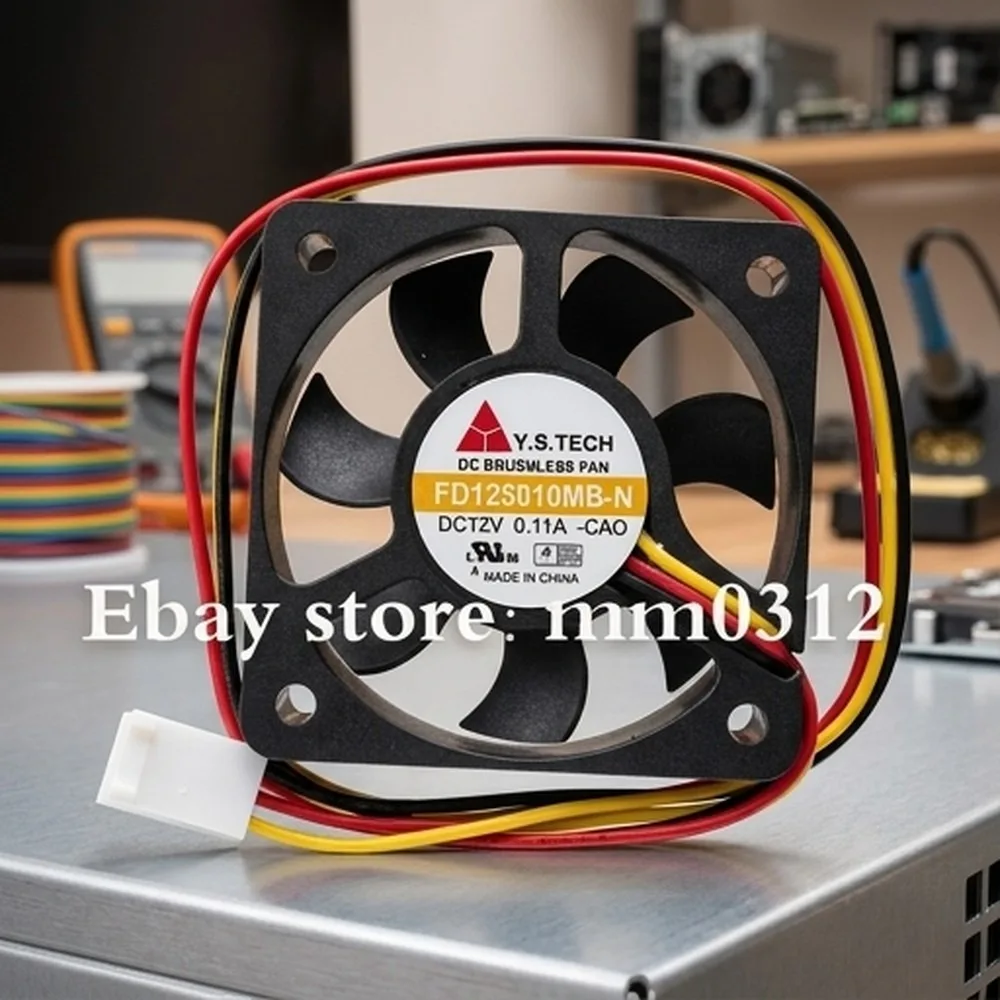 

For Y.S.TECH FD125010MB-N 5010 DC12V 0.11A 5CM 3-Wire Silent Cooling Fan