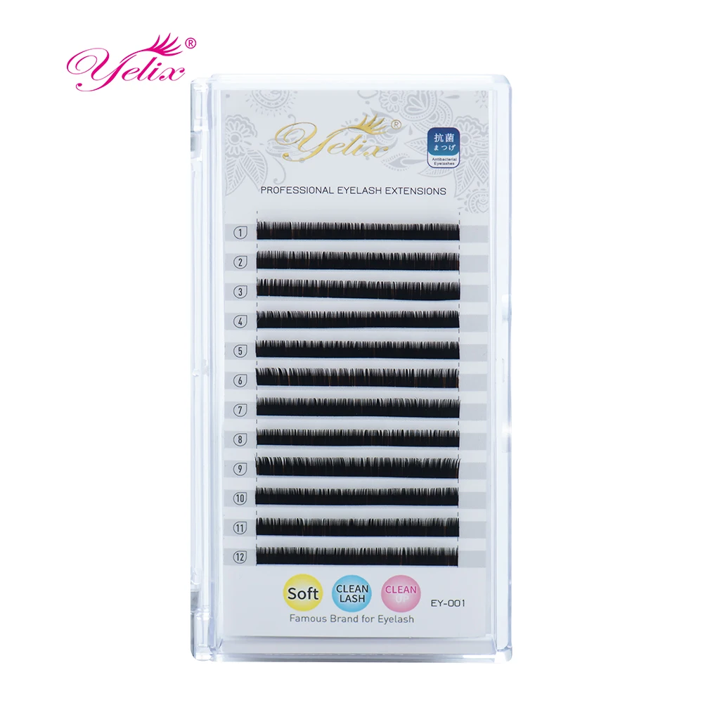 Yelix Lower Lash Clusters Eyelash Extensions Soft Fluffy False Lashes Bottom Wispy Volume Premade Easy Graft Professional Lash