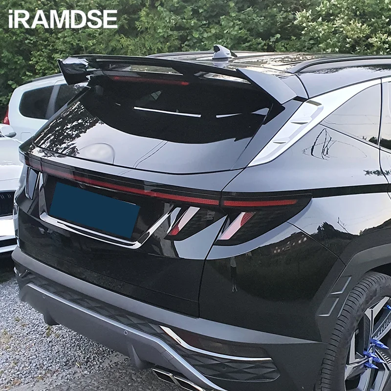 Spoiler for Hyundai Tucson 2021 22 23 Year Gloss Black Rear Windshield Wing Type TE Carbon Paint Trunk ABS Accessories