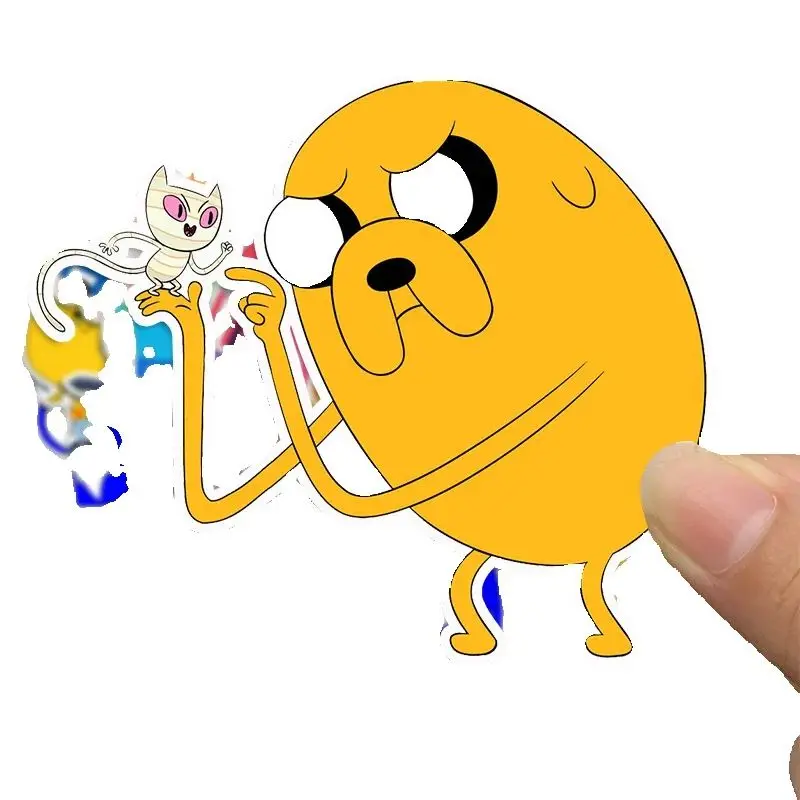 50PCS 모험 시간 만화 애니메이션 수하물 스쿠터 노트북 낙서 스티커 장식 장난감