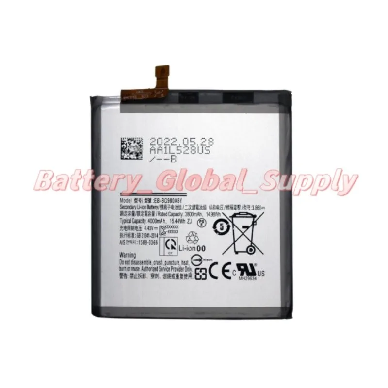 

Suitable for EB-BG980ABY S20 5G large capacity battery 3.86V 3800mAh 1 PCS-