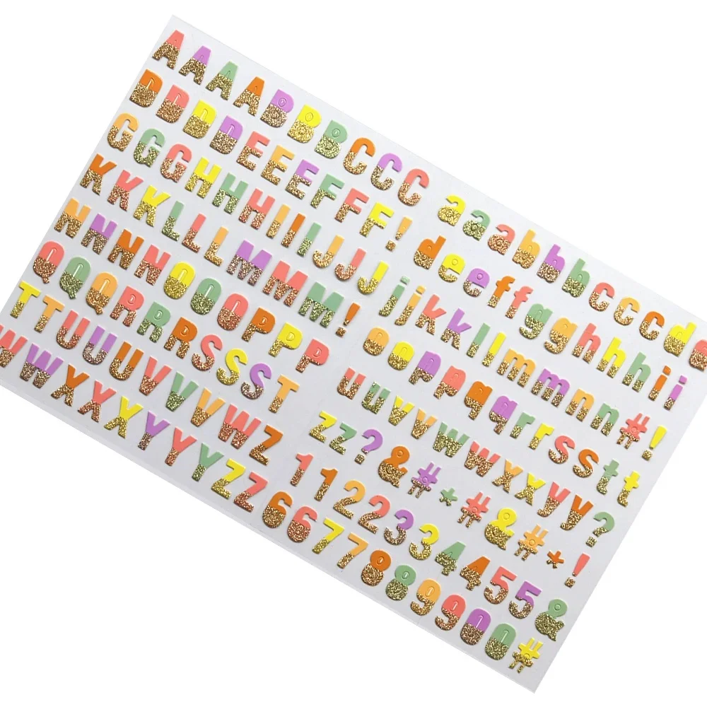 Creative Path Alphabet-Aufkleber mit englischen Buchstaben, selbstklebende goldene Scrapbooking-Deko-Aufkleber für die Kartenherstellung, Planer, Journaling – Detail 12