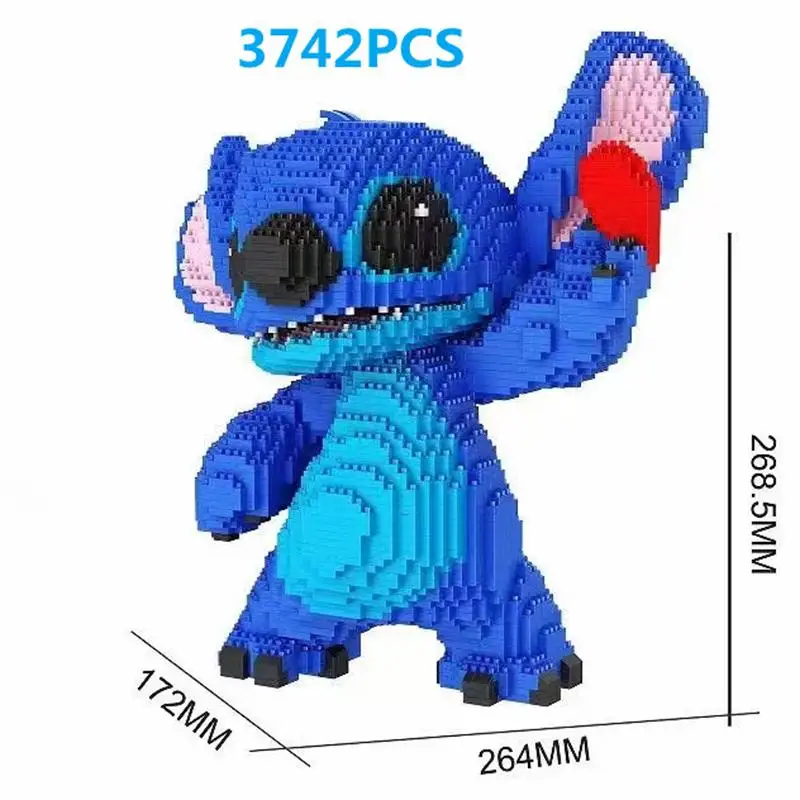 Stitch Figure Mini Blocks Anime Collection Cartoon DIY Building Bricks Toys Brinquedos for Birthday Gift Girls Present Valentine