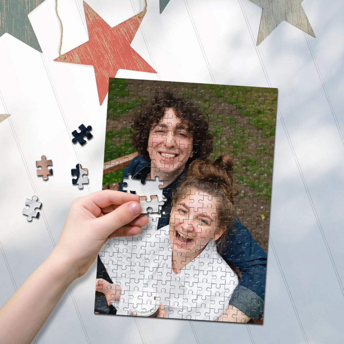 35/300/500/1000pcs Personalized Custom Photo Puzzle family photo Picture Gift Personalized Puzzle Family Photo Puzzle