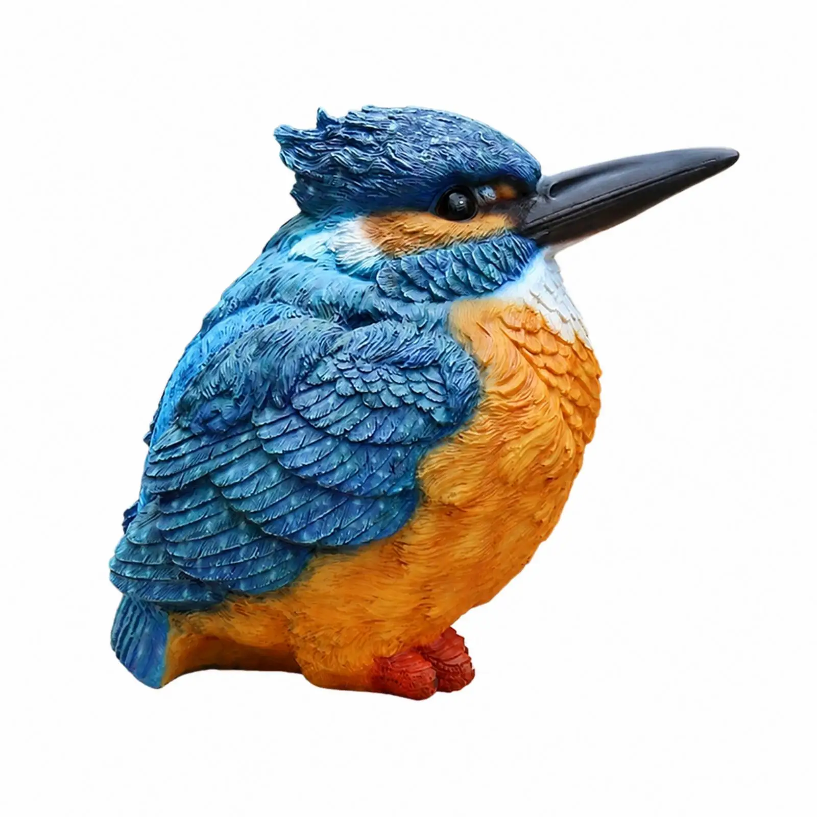 Bird-Shaped Garden Ornament Detailed Resin Bird Sculpture Realistic Lifelike for Courtyard, Landscaped Areas