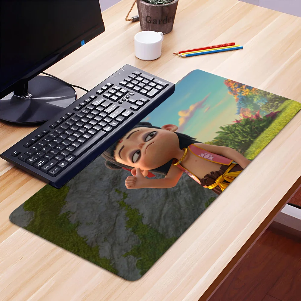 N-Nezha Mousepad Non-slip Suitable For Office Computers Laptops E-sports Game Desk Mats XXL Keyboard