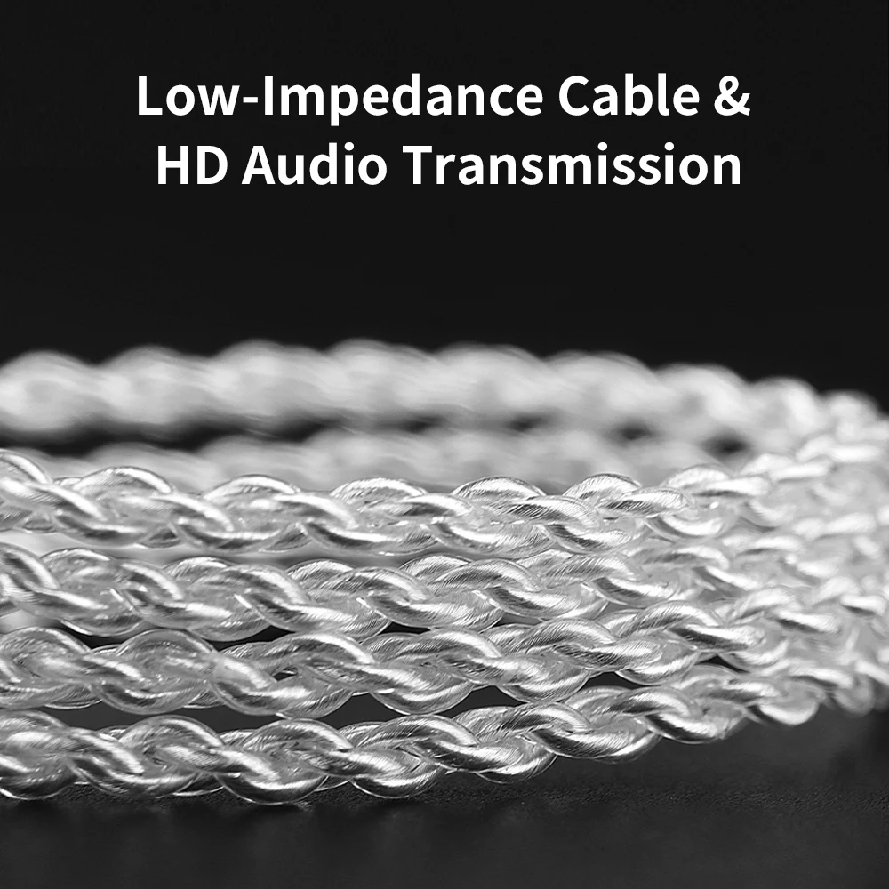 QKZ TC100 Earphone Cable Type-C Plug 2PIN 0.75mm Cable Wired Headset Upgraded Wire For QKZ ZXN ZXT VK4 KZ ZSN ZSX PRO X ZS10 view 2
