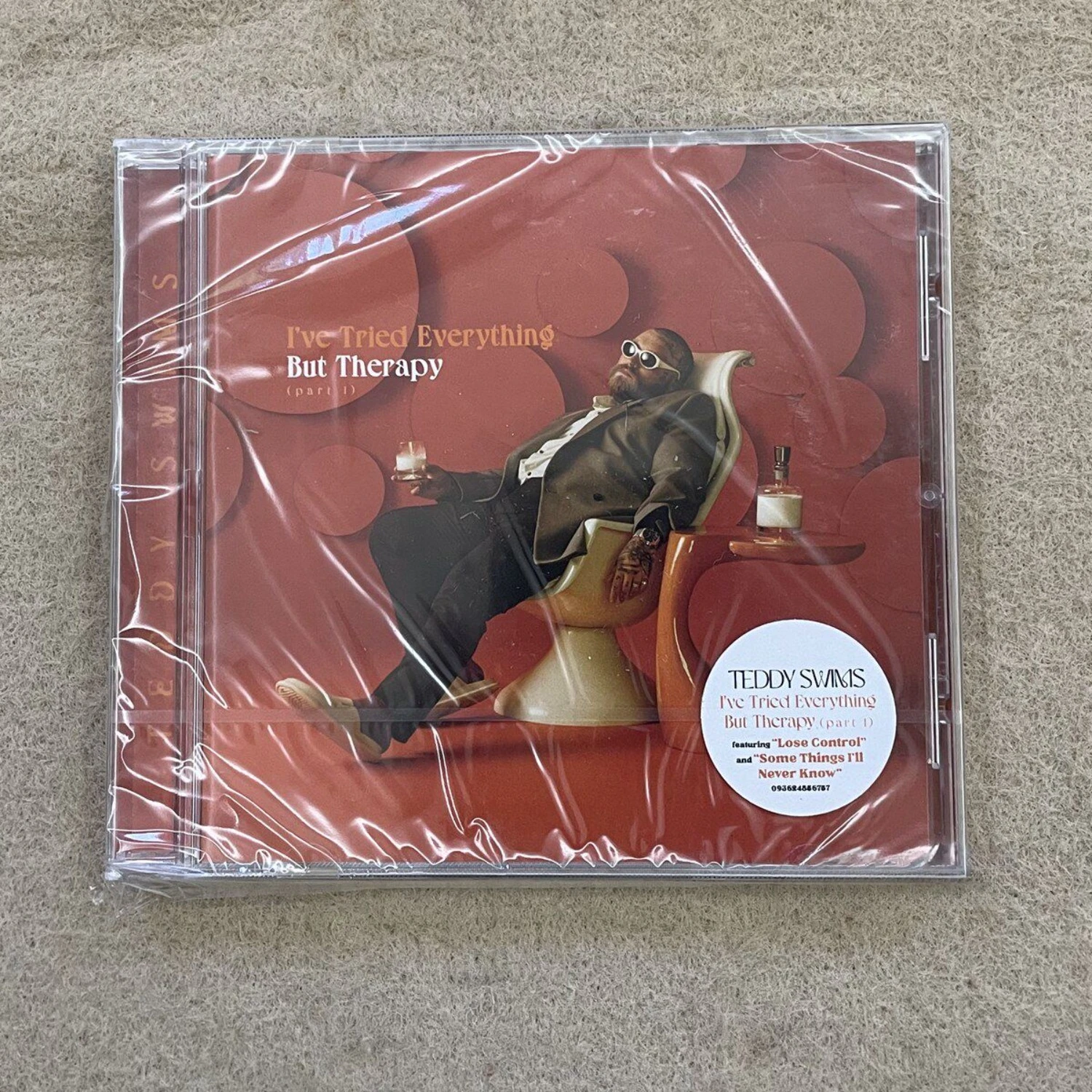 

Rare Sealed Teddy Swims I’ve Tried Everything But Therapy Soul R&B Pop Audio CD Clear Sound Collectible for Fans Home Art Decor