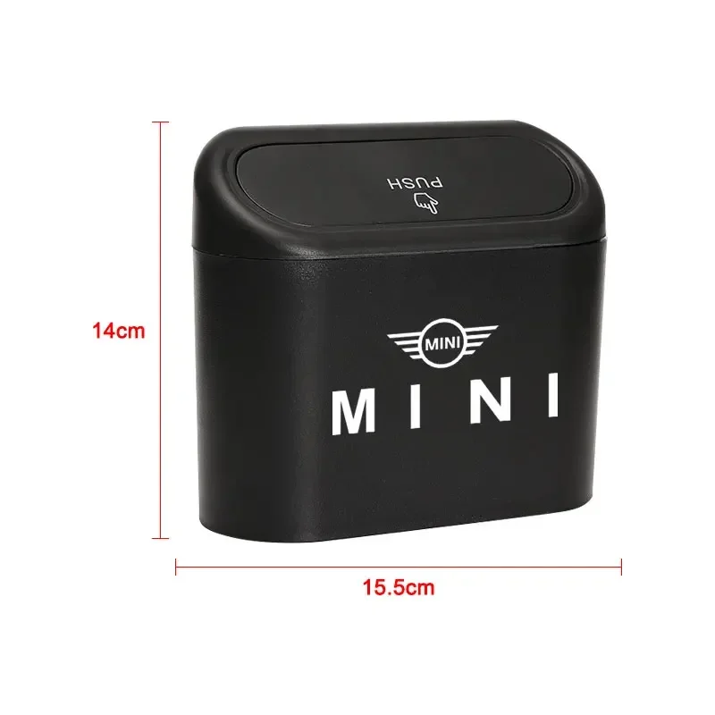 1pcs Car Trash Can Storage Box Vehicle Multifunctional Garbage Dust Case For BMW Mini Cooper R56 R50 F56 R60 2012 2013 2018 2019